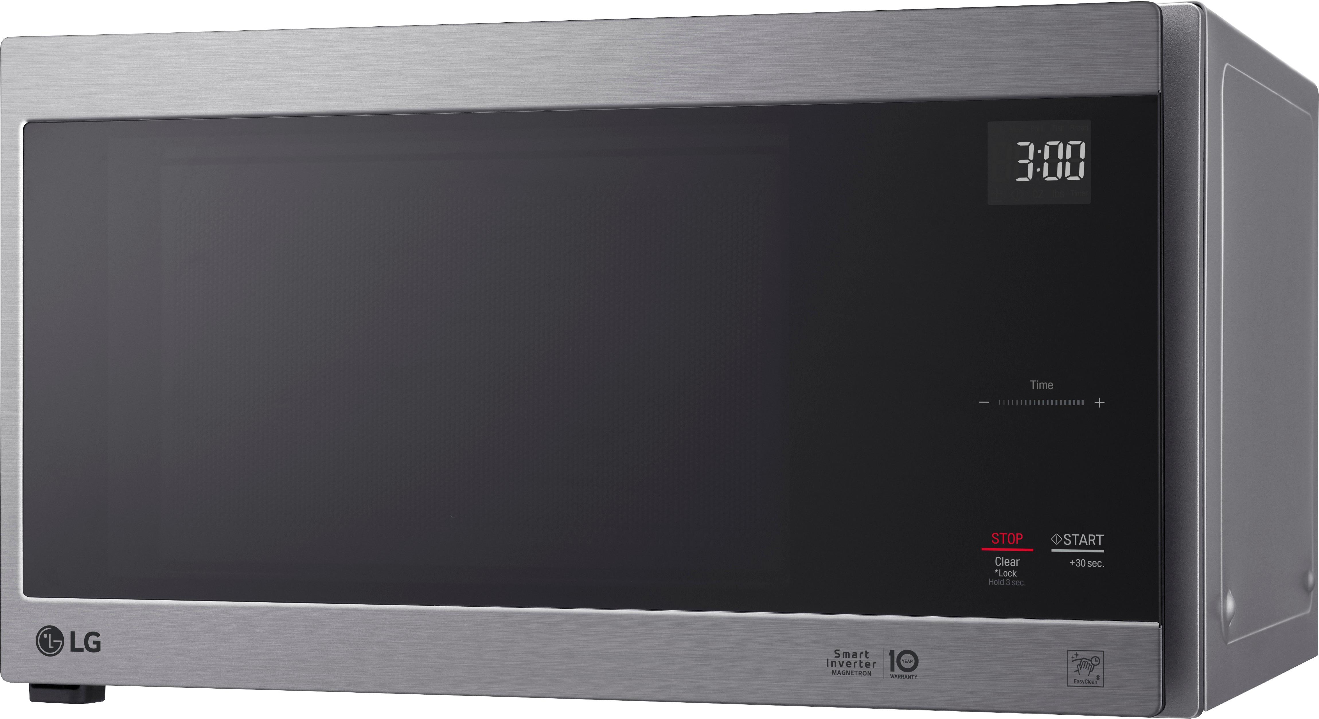 Left View: LG - NeoChef 1.5 Cu. Ft. Countertop Microwave with Sensor Cooking and EasyClean - Stainless Steel