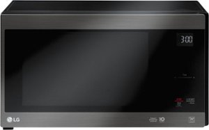LG - NeoChef 1.5 Cu. Ft. Mid-Size Microwave - Black stainless steel - Front_Zoom