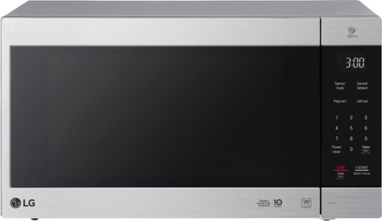 Front. LG - NeoChef 2.0 Cu. Ft. Countertop Microwave with Sensor Cooking and EasyClean - Stainless steel.
