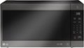 Front Zoom. LG - NeoChef 2.0 Cu. Ft. Countertop Microwave with Smart Inverter and EasyClean - Black stainless steel.