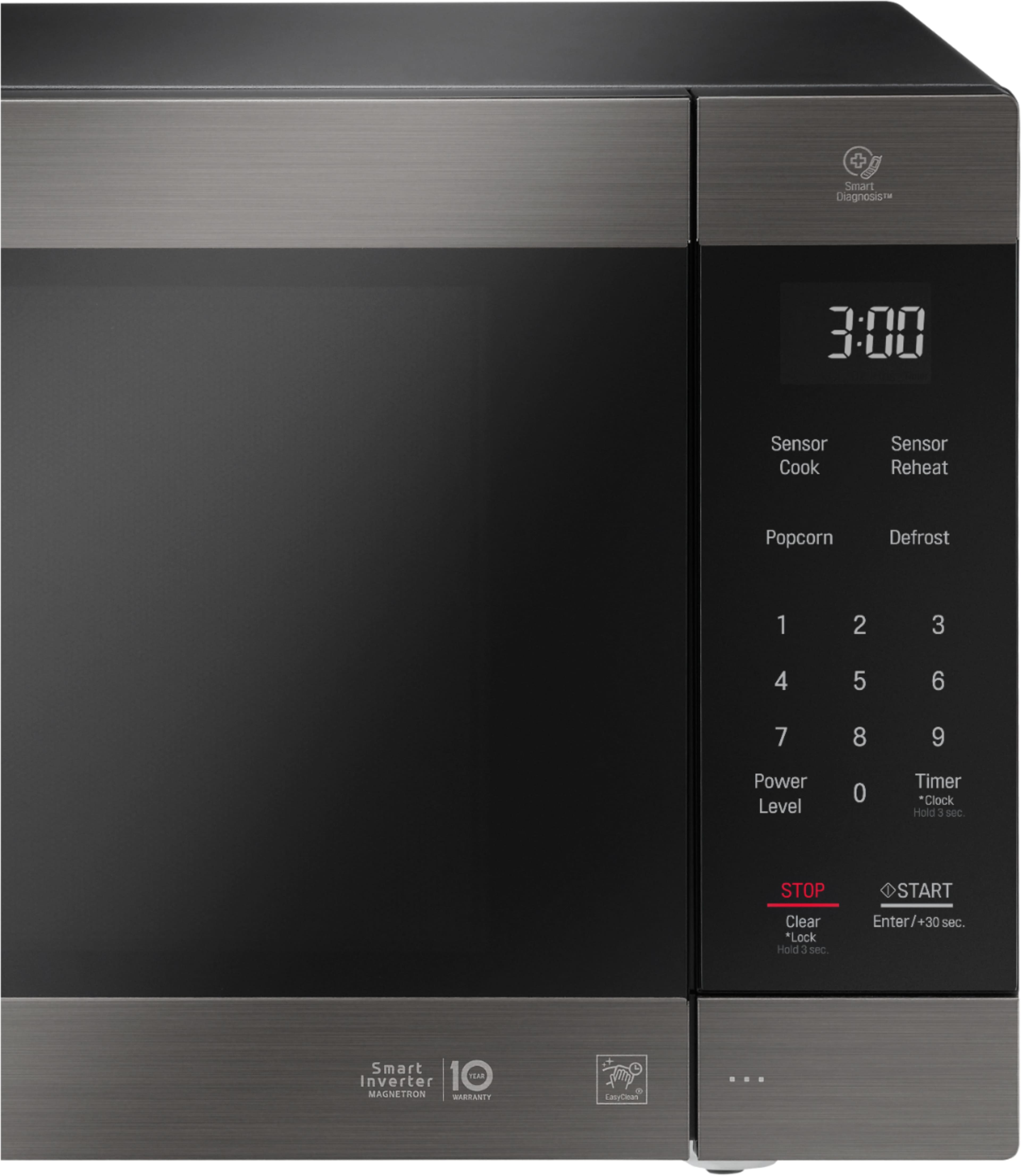 Alt View 12. LG - NeoChef 2.0 Cu. Ft. Countertop Microwave with Sensor Cooking and EasyClean - PrintProof Black Stainless Steel.