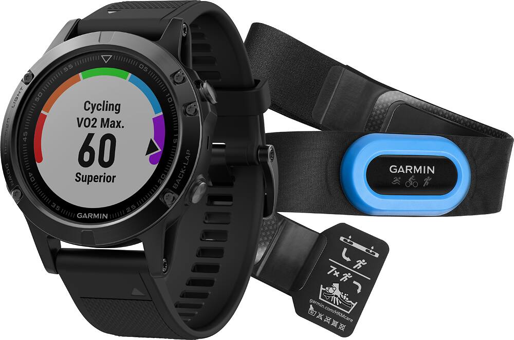 Best Buy: Garmin Fēnix 5 Sapphire Smartwatch 47mm Fiber-Reinforced ...