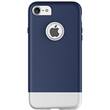 Prodigee - Fit Case for Apple® iPhone® 7 - Silver/navy blue - Larger Front