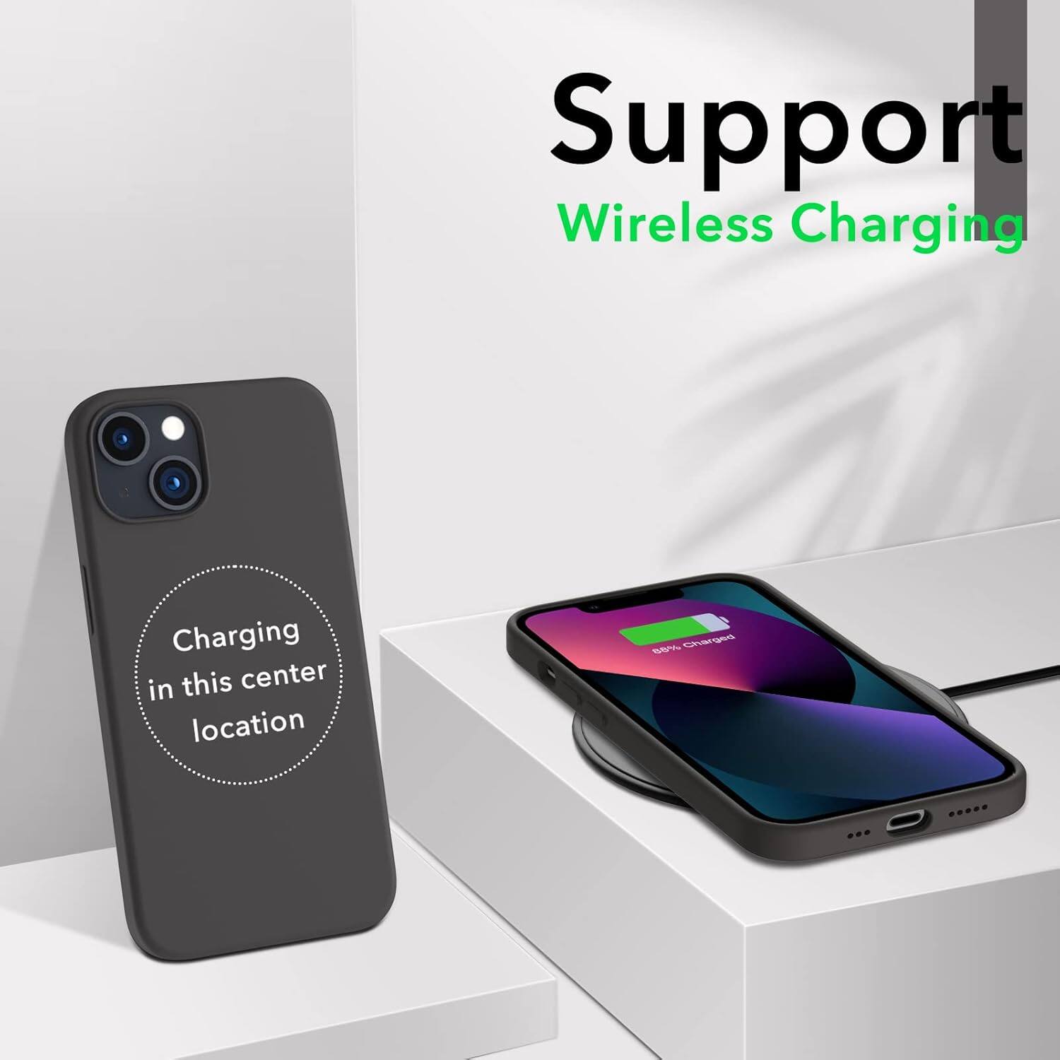 Support Wireless Charging Charging in this center location