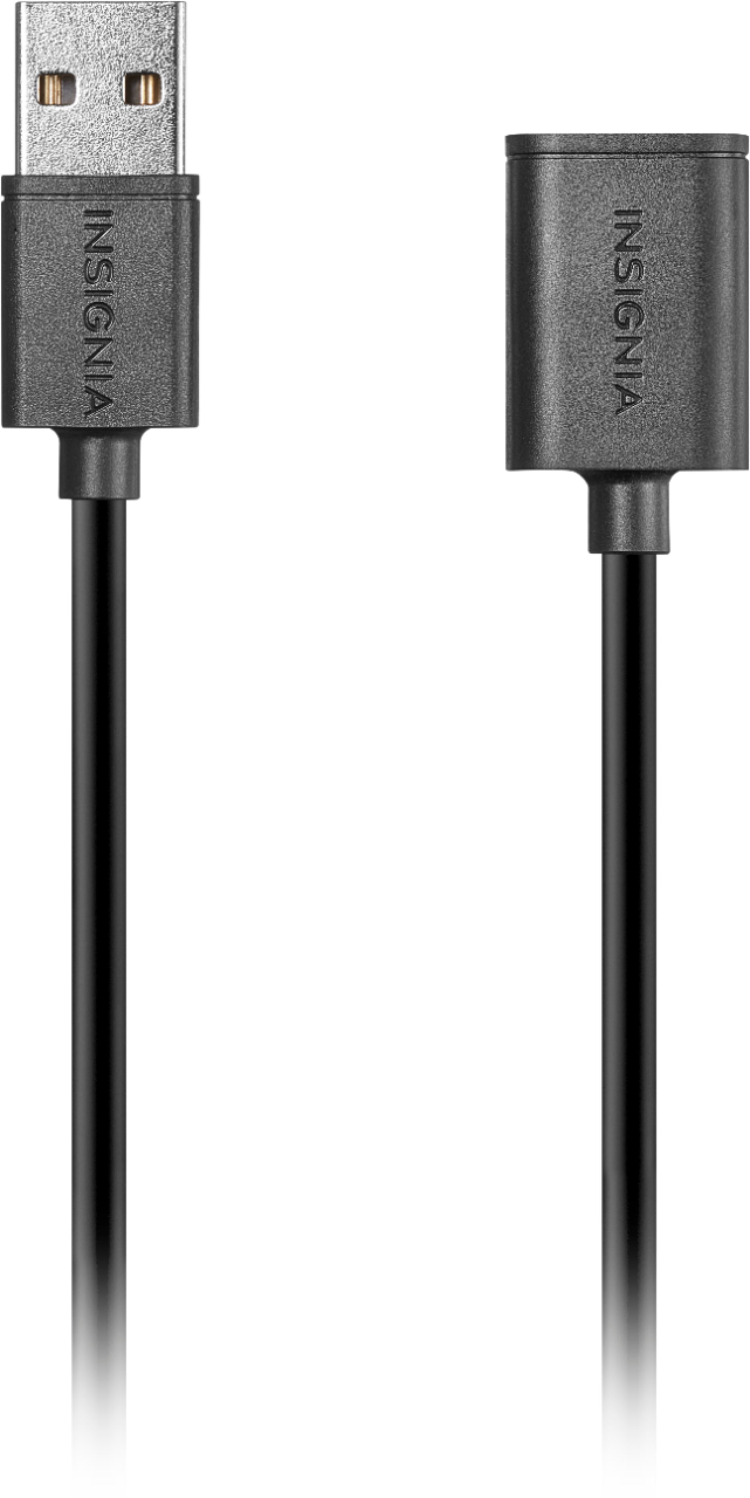 Angle View: Insignia™ - 3' USB Type A-to-5-Pin Mini-B Cable - Black