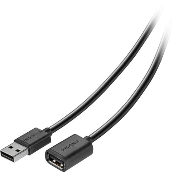 Insignia™ - 3' USB-to-USB Device Cable - Black - Front Zoom