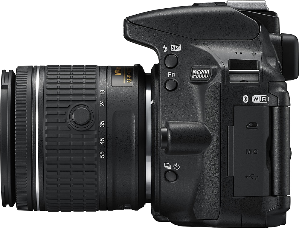 Nikon D5600 DSLR Camera with AF-P DX NIKKOR 18-55mm f/3.5-5.6G VR 