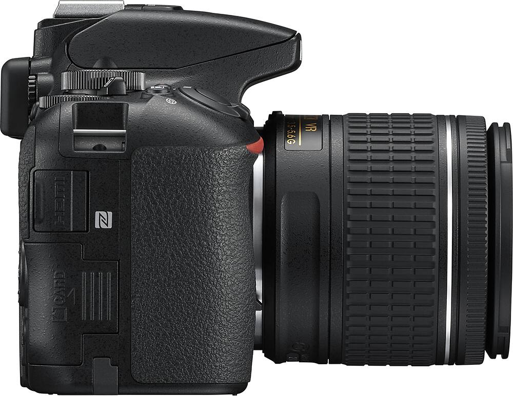 Alt View 12. Nikon - D5600 DSLR Camera with AF-P DX NIKKOR 18-55mm f/3.5-5.6G VR Lens - Black.