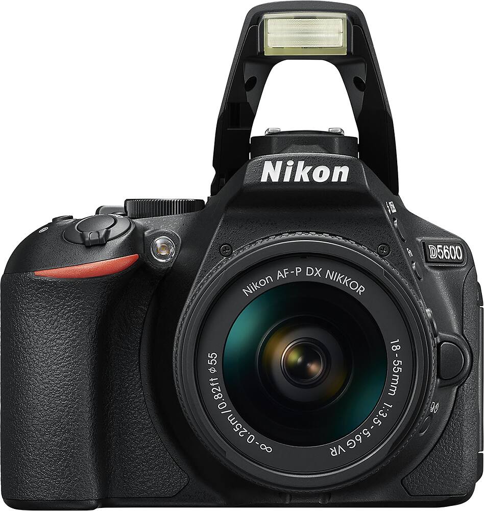 Alt View 13. Nikon - D5600 DSLR Camera with AF-P DX NIKKOR 18-55mm f/3.5-5.6G VR Lens - Black.