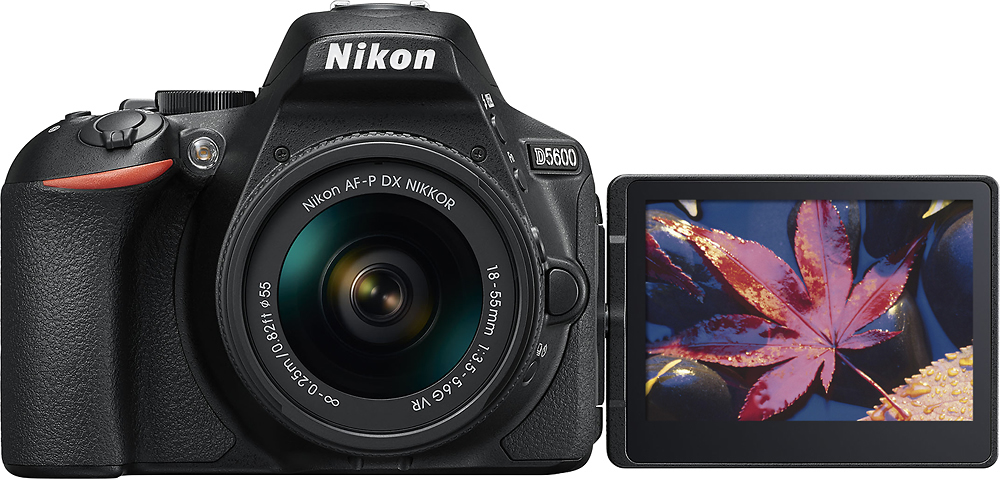 Best Buy: Nikon D5600 DSLR Camera with AF-P DX NIKKOR 18-55mm f 