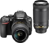 Nikon - D5600 DSLR Two Lens Kit with 18-55mm and 70-300mm Lenses - Black