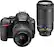 Front. Nikon - D5600 DSLR Video Two Lens Kit with 18-55mm and 70-300mm Lenses - Black.