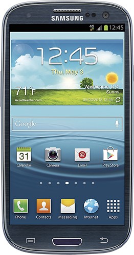  Samsung - Galaxy S III 4G with 16GB Memory Cell Phone - Pebble Blue (T-Mobile)