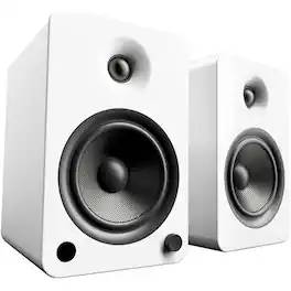 Kanto - 5-1/4" Powered Wireless 2-Way Bookshelf Speakers (Pair) - Matte White