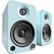Front. Kanto - 4" Wireless 2-Way Bookshelf Speakers (Pair) - Gloss Teal.