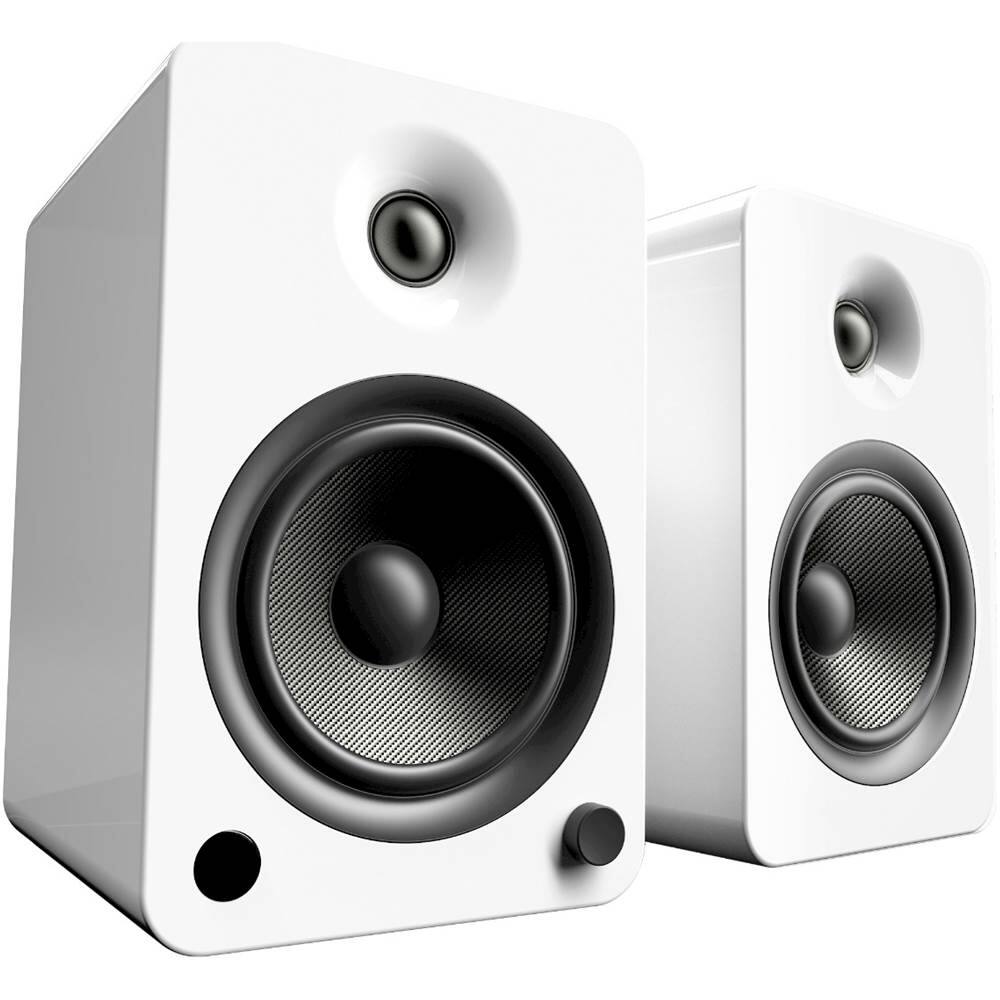 Kanto - 5-1/4" Powered Wireless 2-Way Bookshelf Speakers (Pair) - Gloss White