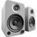 Front. Kanto - 4" Wireless 2-Way Bookshelf Speakers (Pair) - Matte Gray.
