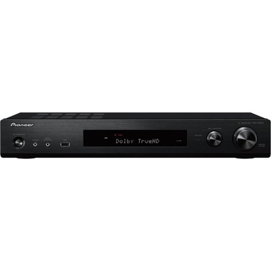 Front. Pioneer - 5.1-Ch. Network-Ready 4K Ultra HD and 3D Pass-Through HDR Compatible A/V Home Theater Receiver - Black.