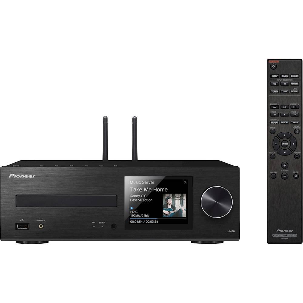 Front. Pioneer - 130W 2.0-Ch Hi-Res Network-Ready Amplifier - Black.