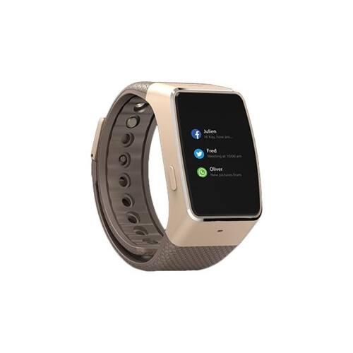 Best Buy MyKronoz ZeWatch4 Smartwatch Gold Gold MYKZW4BRWN/RGLD