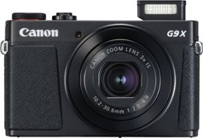 Canon - PowerShot G9 X Mark II 20.1-Megapixel Digital Camera - Black - Front_Zoom