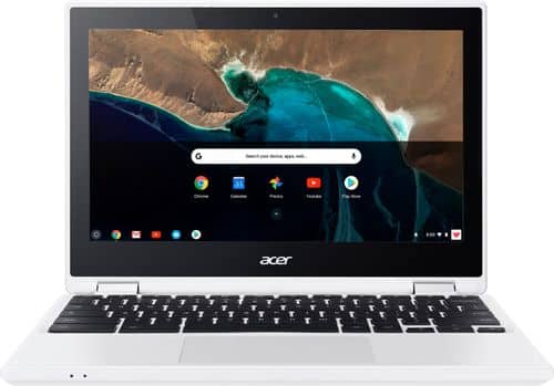 Acer - R 11 2-in-1 11.6" Touch-Screen Chromebook - Intel Celeron - 4GB Memory - 32GB eMMC Flash Memory - White - Larger Front