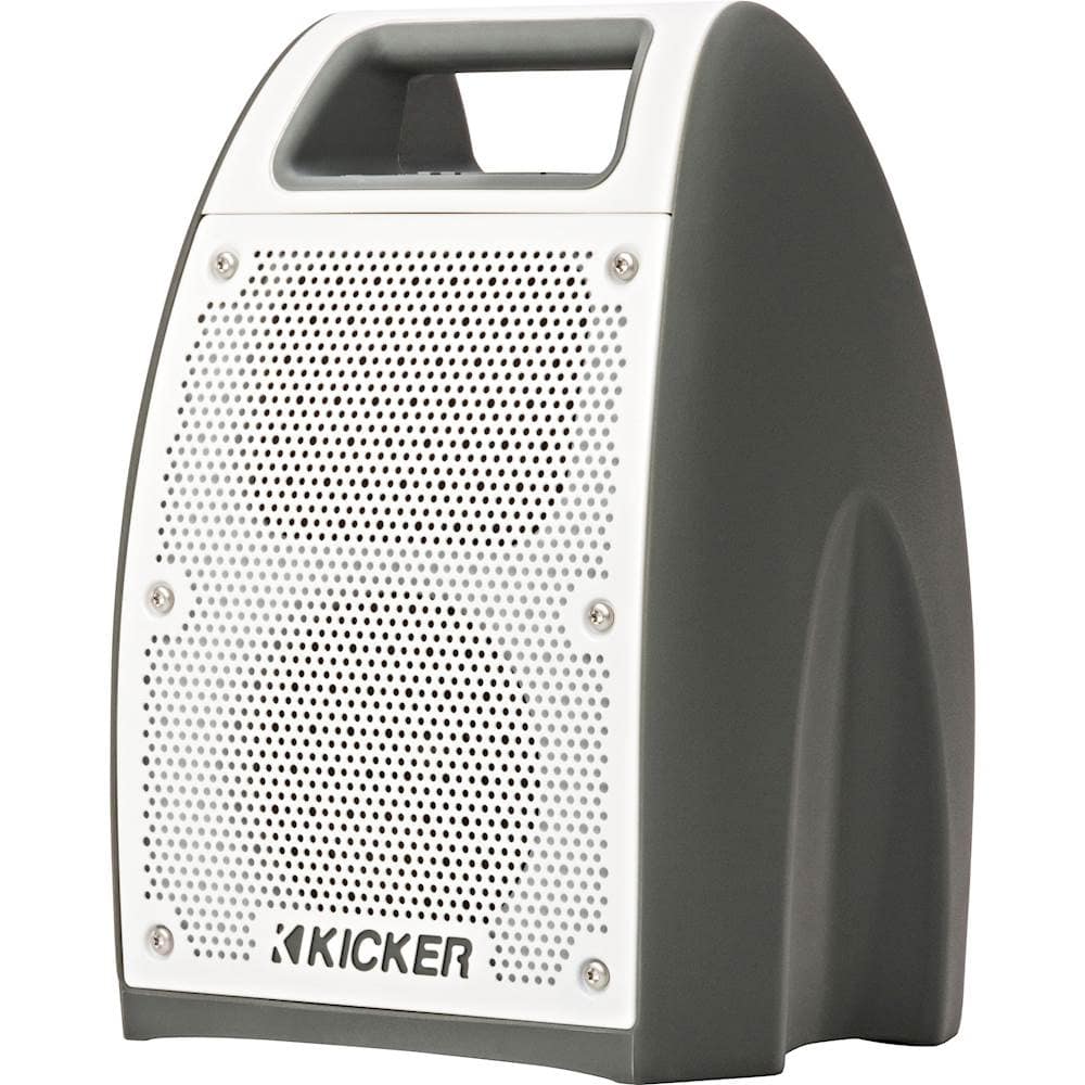 KICKER Bullfrog JUMP BF400 Portable Bluetooth Speaker Gray 43BF400GY - Best  Buy