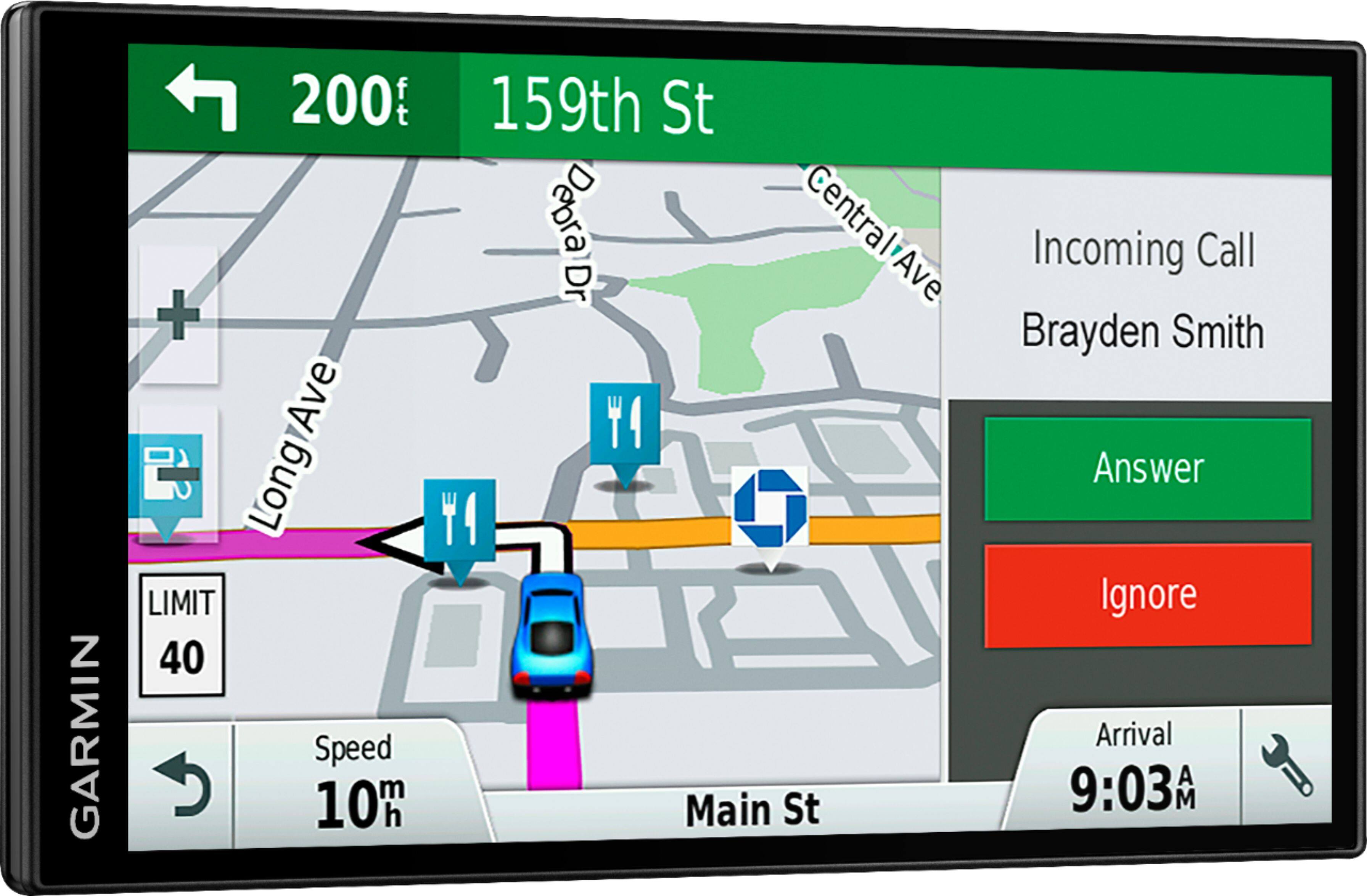 Alt View 12. Garmin - DriveSmart 61 LMT-S 6.95" GPS with Built-In Bluetooth - Black.