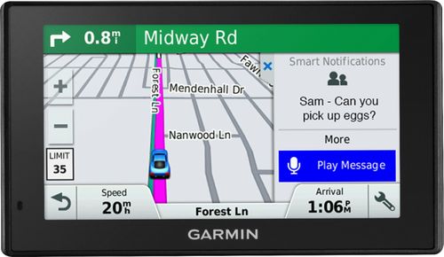 Garmin - DriveSmart 51 LMT-S 5 GPS with Built-In Bluetooth, Lifetime Map and Traffic Updates - Black was $199.99 now $123.99 (38.0% off)