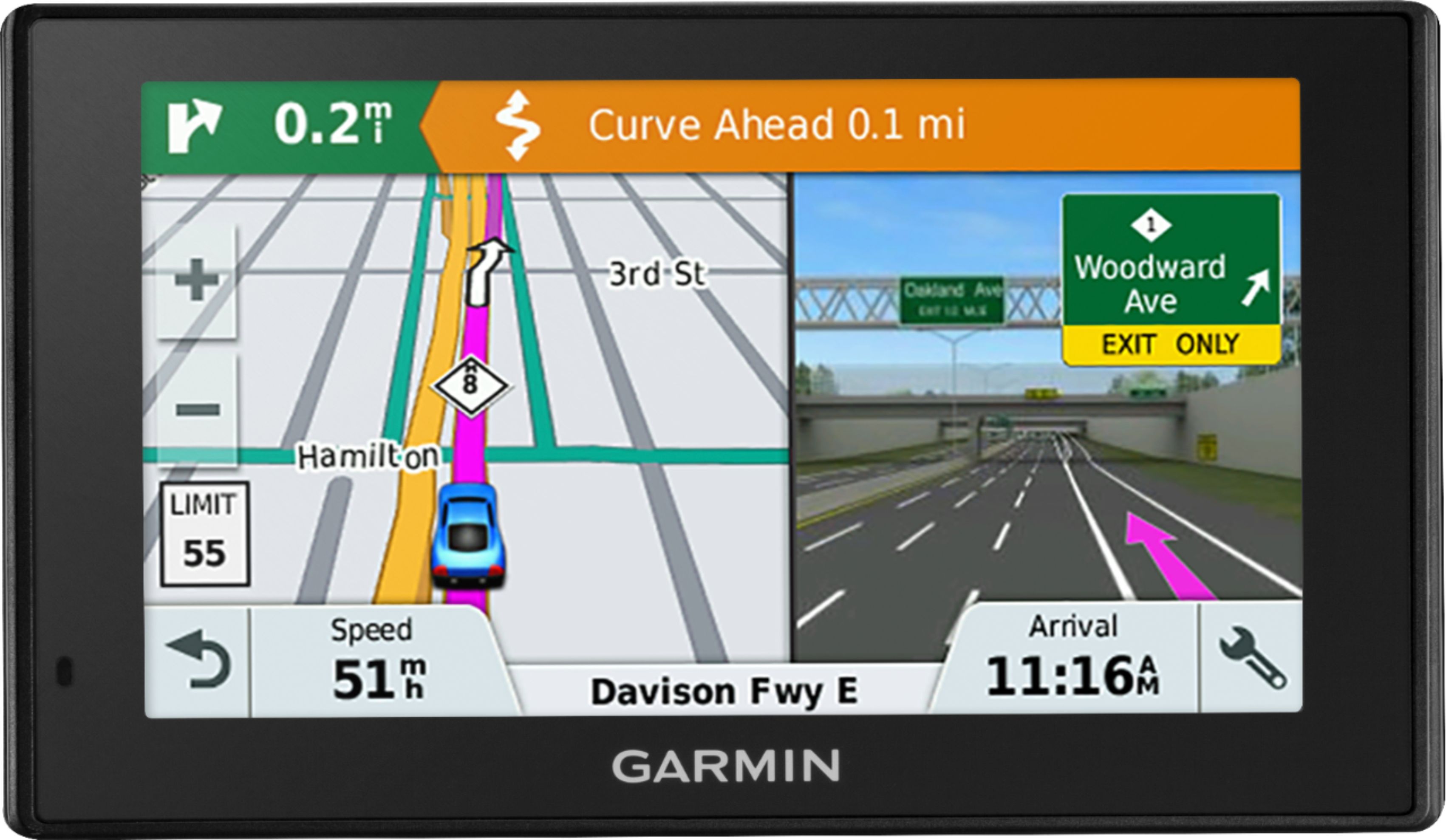 Best Buy: Garmin DriveSmart 51 LMT-S with Built-In Bluetooth, Lifetime and Updates Black 010-01680-02