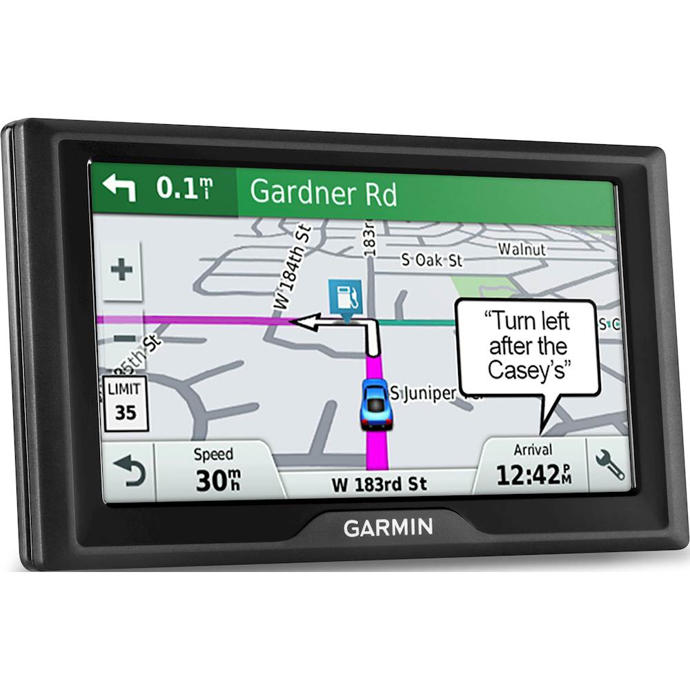 Angle View: Garmin - Drive 61 LM 6.1" GPS - Black