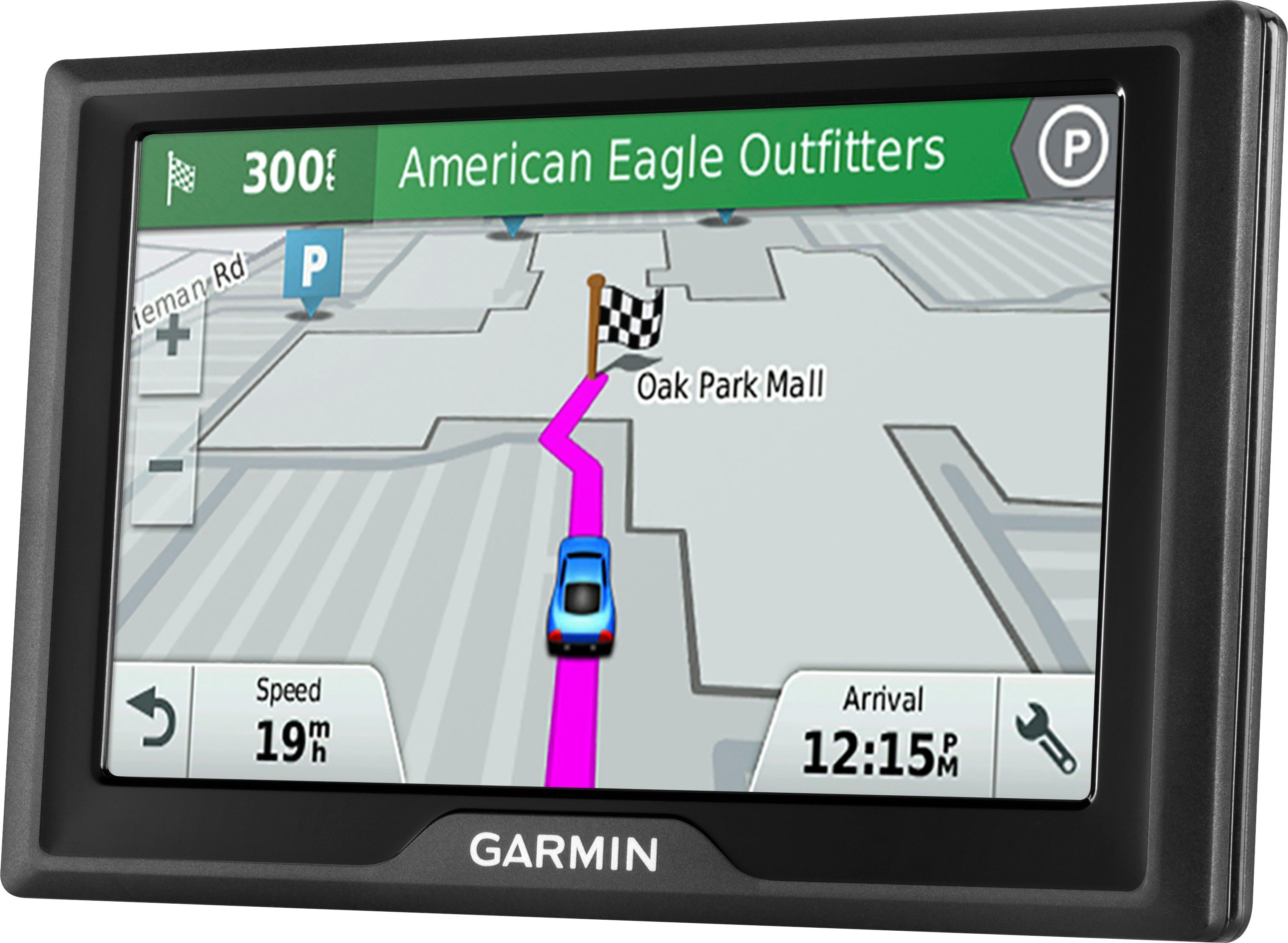 Left View: Garmin - Drive 51 LM 5" GPS with Map Updates - Black