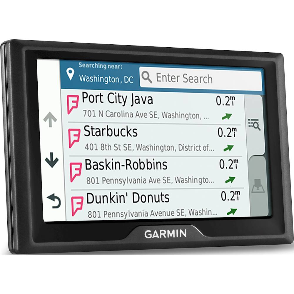 Left View: Garmin - Drive 51 LM 5" GPS - Black