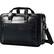 Front. Samsonite - Leather Expandable Business Briefcase - Black.