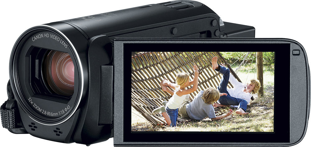 Angle View: Canon - VIXIA HF R800 HD Flash Memory Camcorder - Black