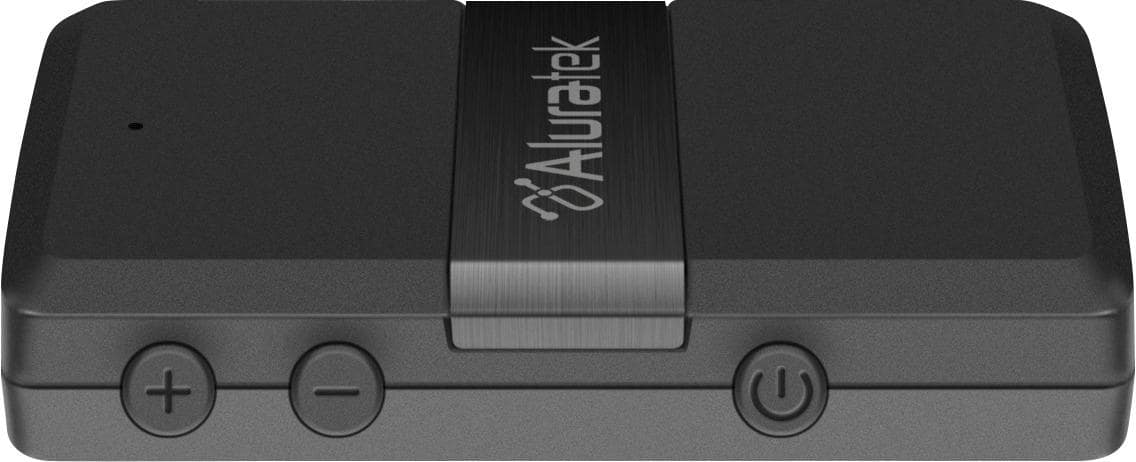 Alt View 14. Aluratek - Bluetooth Wireless Audio Transmitter and Receiver for TV and other audio devices - Black.