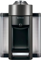 Nespresso - Vertuo Coffee Maker and Espresso Machine with Aeroccino Milk Frother by DeLonghi - Graphite Metal - Front_Zoom