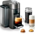 Alt View Zoom 12. Nespresso - Vertuo Coffee Maker and Espresso Machine with Aeroccino Milk Frother by DeLonghi - Graphite Metal.