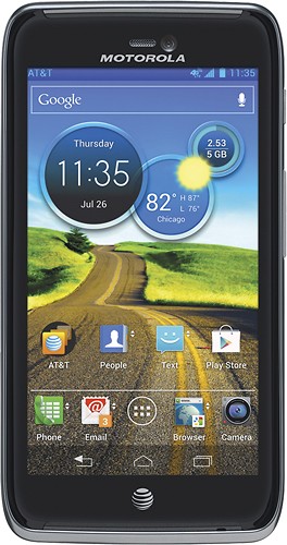  Motorola - Atrix HD 4G Mobile Phone - Titanium (AT&amp;T)