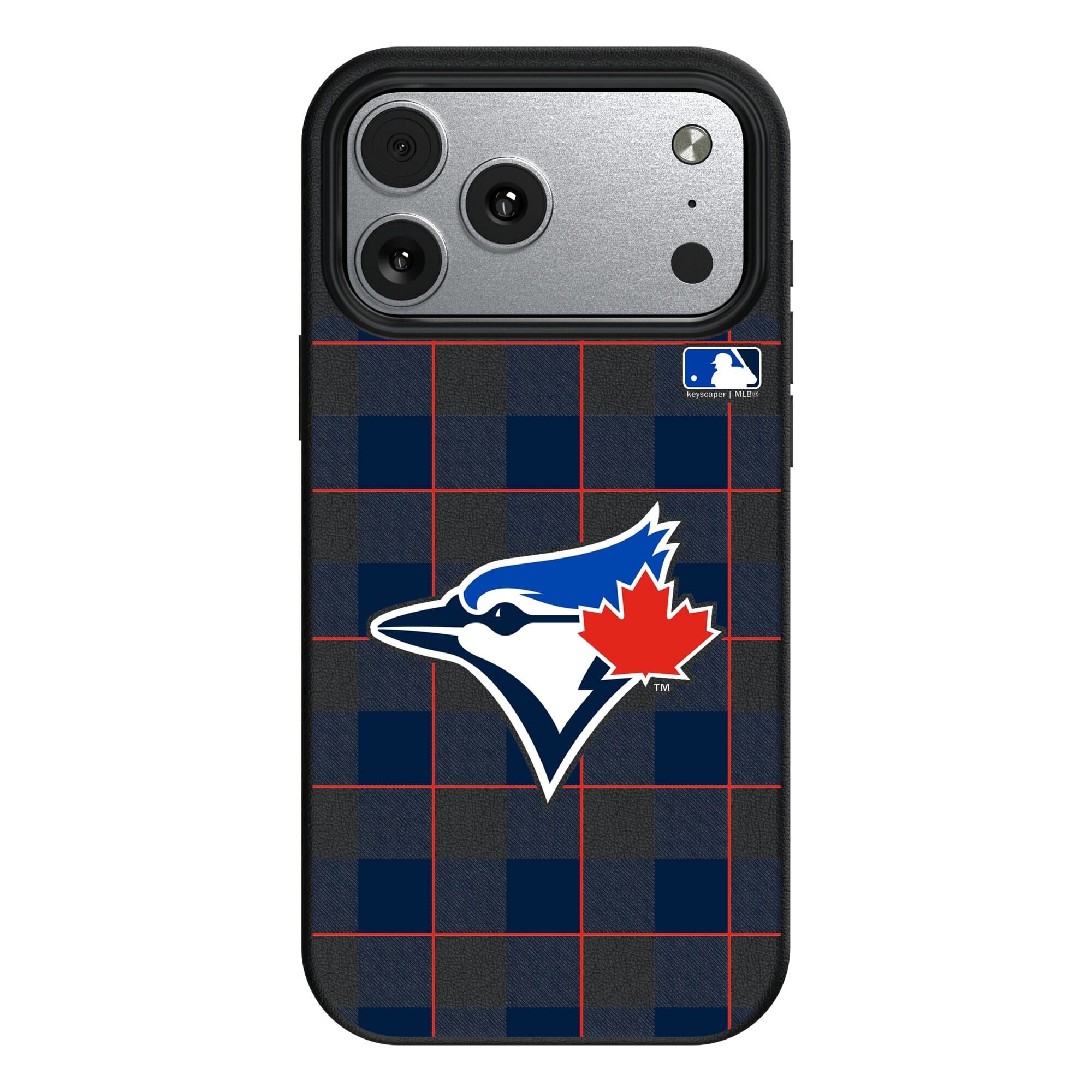Keyscaper - MLB - Toronto Blue Jays Plaid Magnetic Bump iPhone Case - 17 Pro - Black price history on PriceWatchPro