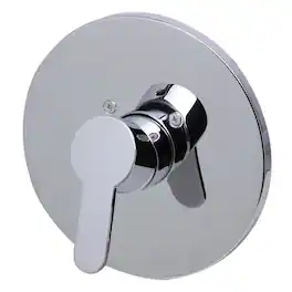 Alfi - Polished Chrome Shower Valve Mixer with Rounded Lever Handle - Silver