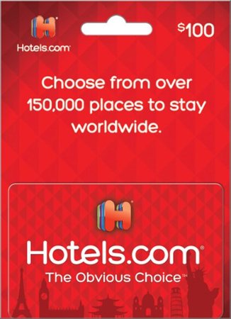 Hotels.com - $100 Gift Card