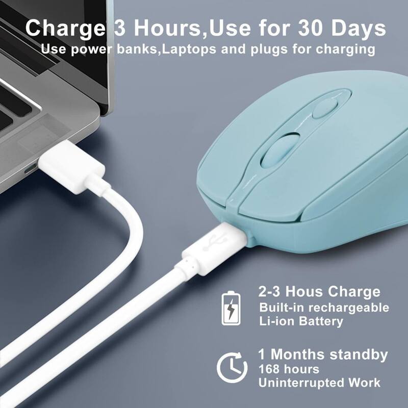 Charge 3 Hours, Use for 30 Days  
Use power banks, Laptops and plugs for charging  

2-3 Hours Charge  
Built-in rechargeable Li-ion Battery  

1 Month standby  
168 hours Uninterrupted Work