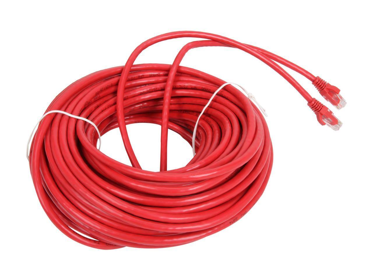 Alt View 1. Cables to Go - C2G 27187 Cat6 Cable - Snagless Unshielded Ethernet Network Patch Cable, Red (100 Feet, 30.48 Meters).