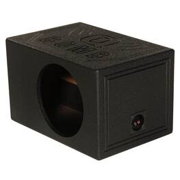 QPower - QBOMB8VL Single 8 Inch Vented Ported Car Subwoofer Sub Box Enclosure - Black