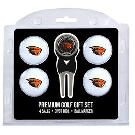 Team Golf - Oregon State Beavers 4-Ball Gift Set - Multicolor