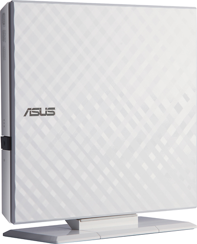 Asus - 8x External USB 2.0 DVD±RW/CD-RW Drive - White - White