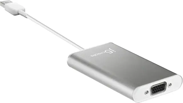 Angle. j5create - USB 2.0 VGA Display Adapter - Silver.