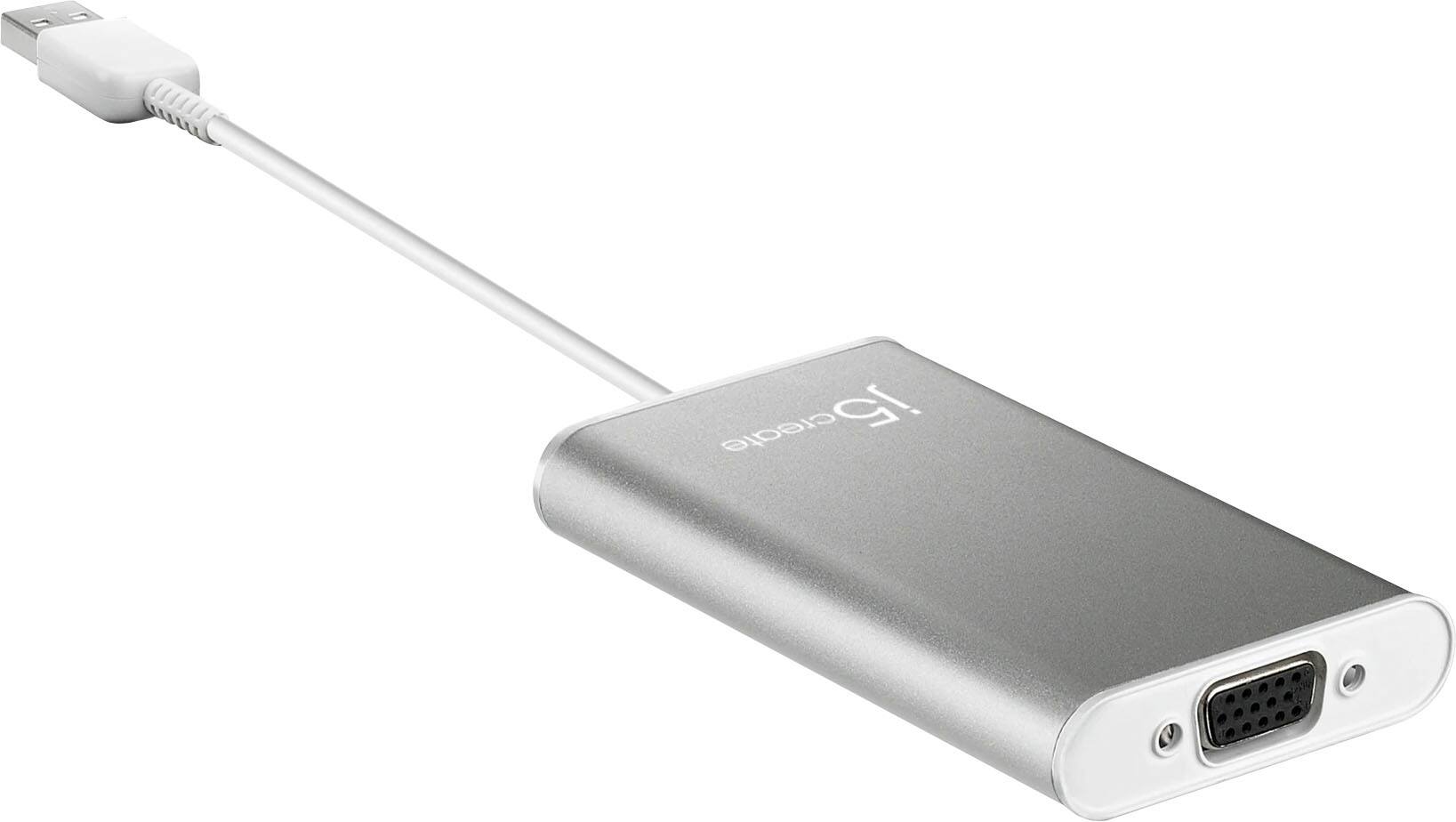 Angle. j5create - USB 2.0 VGA Display Adapter - Silver.