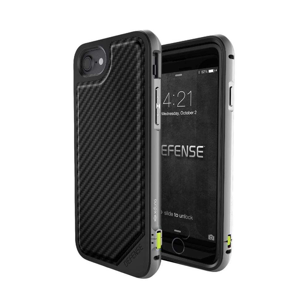 Best Buy XDoria Defense Lux Case for Apple® iPhone® 7 Black carbon 449335